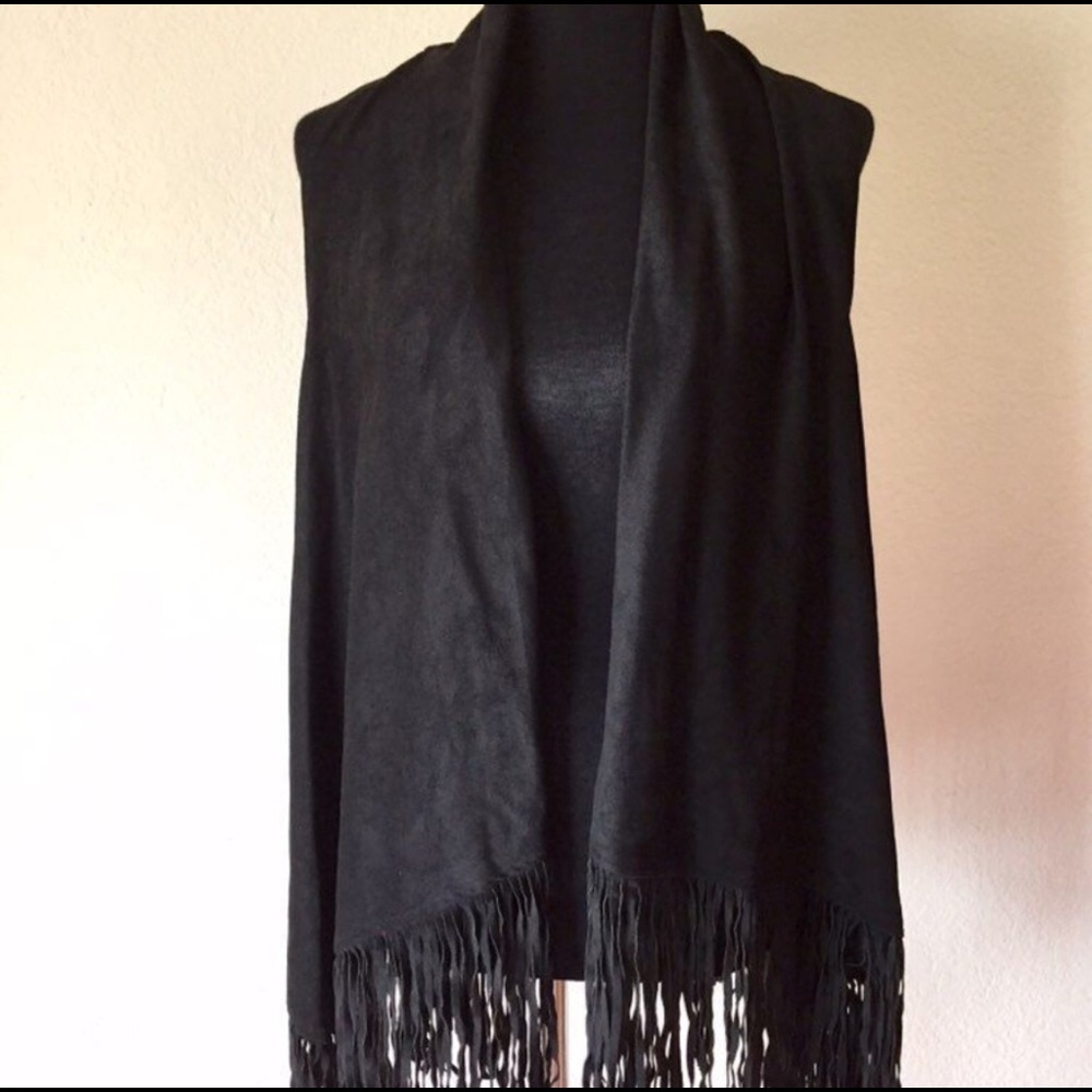 Fringe Suede Cardigan - Picture 3 of 5